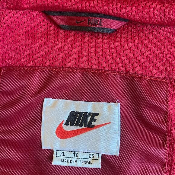 Nike 1/4 Zip Pullover Windbreaker Rain Jacket Men's Size XL Hooded Pockets Lined - Picture 13 of 15